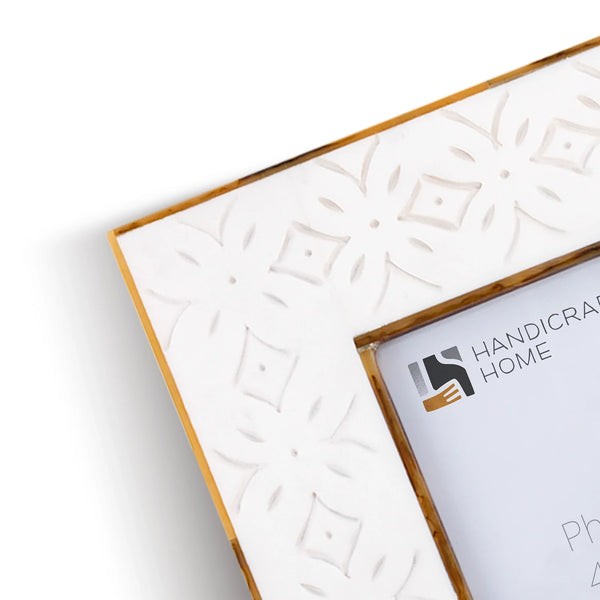 Carved Resin Inlay Picture Frame