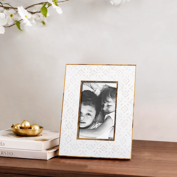 Carved Resin Inlay Picture Frame