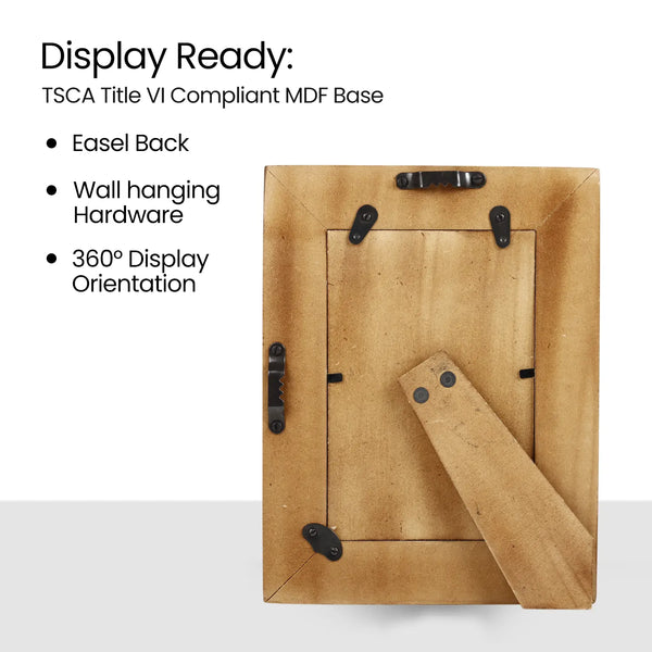Zigzag Bone Inlay Picture Frame