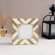 Chevron Wood Resin Inlay Picture Frame