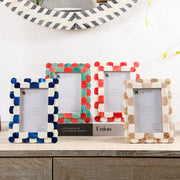 Scalloped Bone Inlay Picture Frame