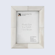 Ridged Bone Inlay Picture Frame