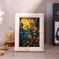 Ridged Bone Inlay Picture Frame