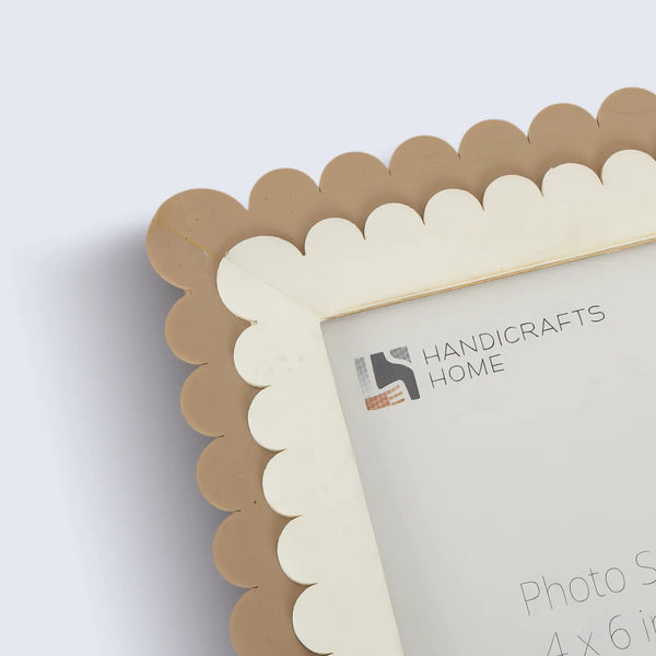 Scallop Bone Inlay Picture Frame