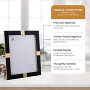 Resin Brass Inlay Picture Frame