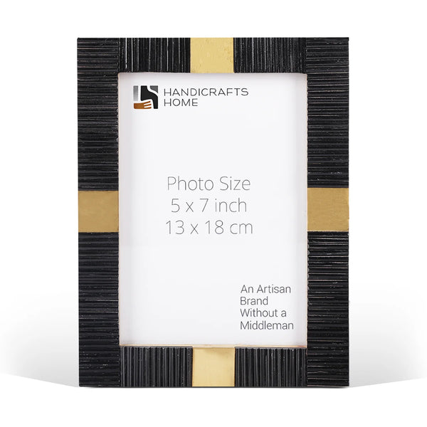 Resin Brass Inlay Picture Frame