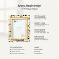 Abstract Ink Resin Inlay Picture Frame