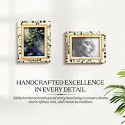 Abstract Ink Resin Inlay Picture Frame