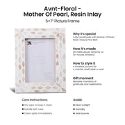 Mother of Pearl Inlay Picture Frame