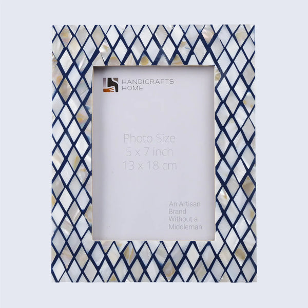 Diamond Inlay Mother-of-Pearl Picture Frame