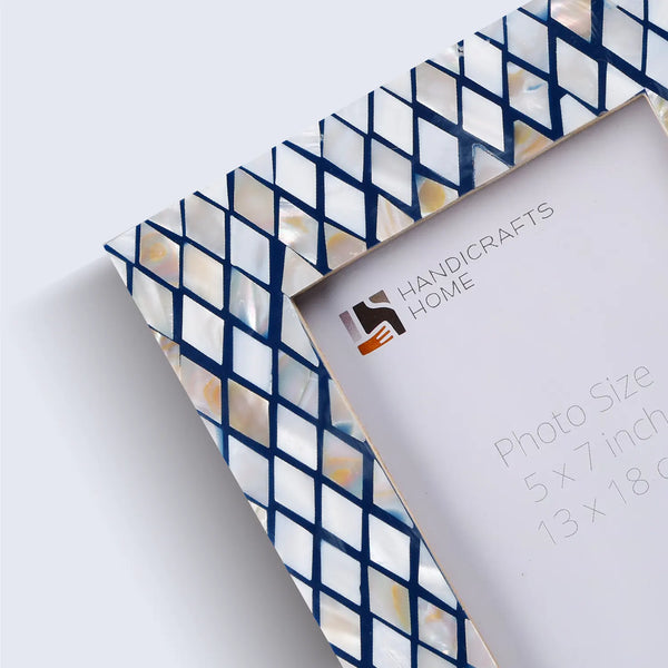 Diamond Inlay Mother-of-Pearl Picture Frame