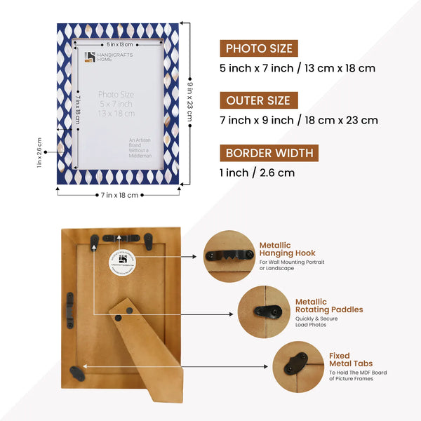Mother of Pearl Inlay Picture Frame