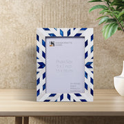 Chevron Bone Inlay Picture Frame