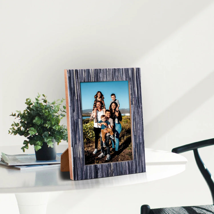 Bone Inlay Stripe Picture Frame