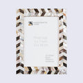 Mother of Pearl Chevron Picture Frame