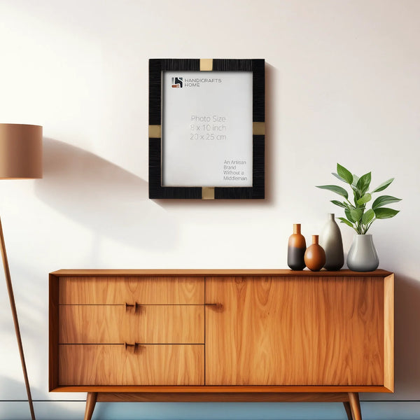 Resin Brass Inlay Picture Frame