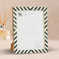 Chevron Resin Inlay Picture Frame Set
