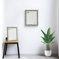 Chevron Resin Inlay Picture Frame Set