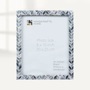 Chevron Bone Inlay Picture Frame