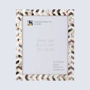 Mother of Pearl Chevron Picture Frame
