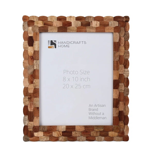 Mosaic Wood-Block Picture Frame