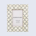Moroccan Quatrefoil Bone Inlay Picture Frame