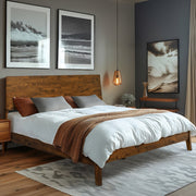 Solid Wood Platform Bed Frame — packaging and unboxing view