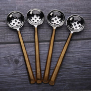 Gold-Finish Perforated Olive Spoon Set