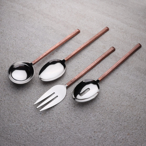 Copper-Finish Stainless Steel Serving Set