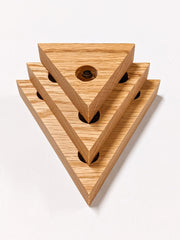 Triangle Wood Propagation Station Shelf