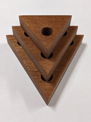 Triangle Wood Propagation Station Shelf