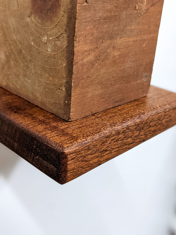 Square Wood Display Wall Shelf