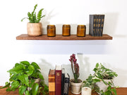Danish Oil Hardwood Floating Shelf