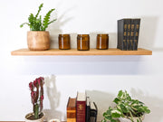 Danish Oil Hardwood Floating Shelf