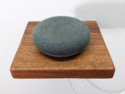 Wood-Grain Floating Shelf with Cord Hole