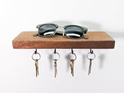 Oak Wood Key Hook Shelf