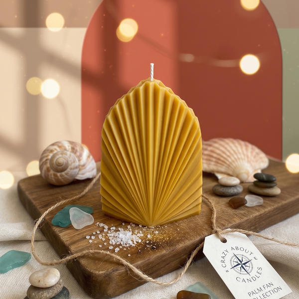 Sculpted Palm Leaf Soy Candle