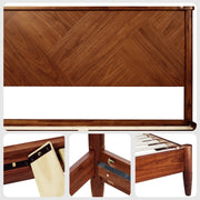 Chevron-Panel Solid Wood Bed Frame — additional product view 15