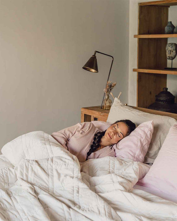 Weighted Cotton Throw Blanket