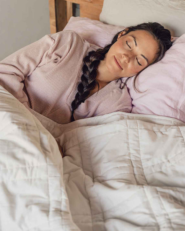 Weighted Cotton Throw Blanket
