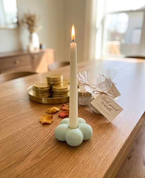 Bubble Flower Jesmonite Taper Holder