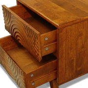 Carved Wood Two-Drawer Nightstand — packaging and unboxing view