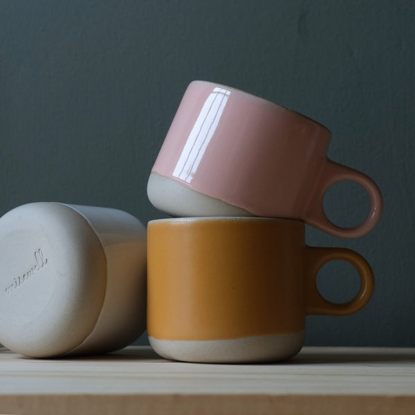 Dipped Stoneware Handmade Mug