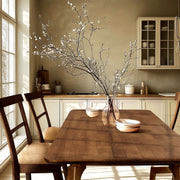 Curved-Leg Solid Wood Dining Table — additional product view 17