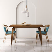 Curved-Leg Solid Wood Dining Table — additional product view 19
