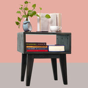 Open-Shelf Acacia Wood Nightstand — additional product view 15