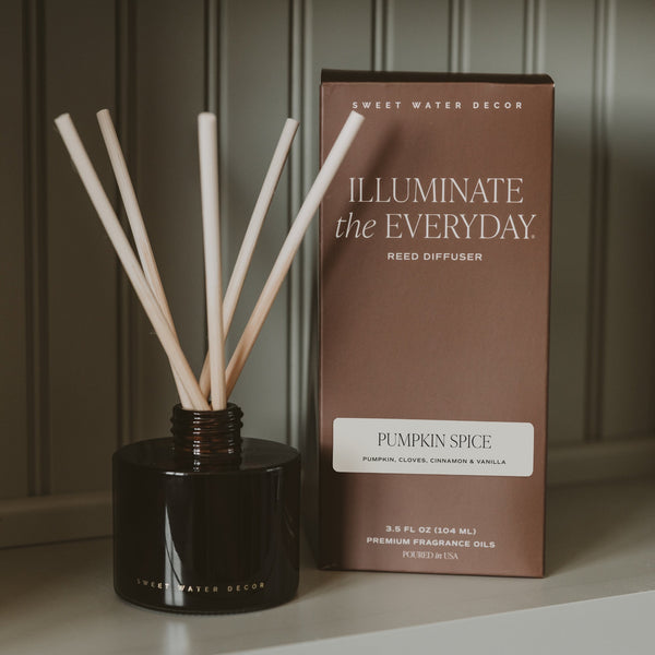 Pumpkin Spice Reed Diffuser in Amber Glass, 3.5 oz
