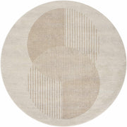 Geometric Nutmeg Cream Area Rug