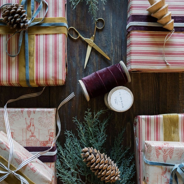 Burgundy Handmade Hand Dyed Velvet Ribbon