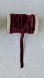 Hand-Dyed Velvet Ribbon, 10 yards